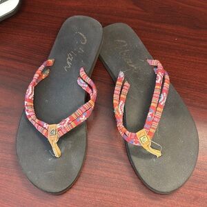Cobian Red and Black Sandals Comfortable Beachwear